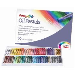 En_lapices pentel oil pastel caja de 50 colores surtidos