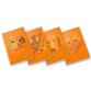 CF10 QUADERNO MONOCROMO ORANGE A4 100GR RIGATURA 5M FF. 38+R COVER PLASTIFICA OPACA+SERIGRAFIA LUCIDA SPESSORATA FANTASIE ASSORTITE