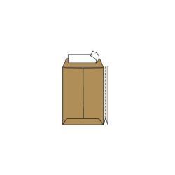 Buste a sacco con soffietto Largemail - Pigna - con strip 30x40x4 cm 120g/mq kraft avana (conf.250)