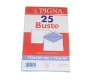 Busta Busta Silver Matic FSC - senza finestra - gommata - 12 x 18 cm - 80 gr -  bianco - Pigna Envelopes - conf. 25 pezzi