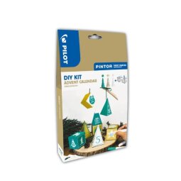 KIT fai da te PINTOR - ADVENT CALENDAR (1 Pintor White EF-2 Pintor Gold Green EF)