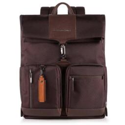 PIQUADRO CA4533BR/TM ZAINO ROLL TOP CON FAST-CHECK  PORTA            PC/IPAD®10,5  /IPAD 9,7 , TASCHE PORTABOTTIGLIA E PORTAOMBRELLO