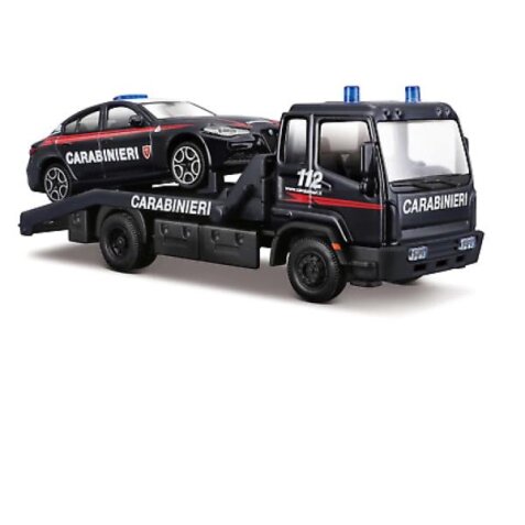 Burago - Carro attrezzi carabinieri con auto