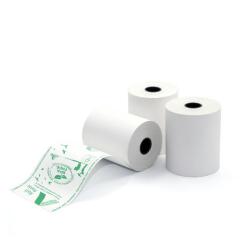 Rotolo per registratori di cassa - carta termica BPA free - 57 mm x 30 mt - 55 g - diametro esterno 50 mm - anima 12 mm - Rotolificio Pugliese - blister 10 pezzi