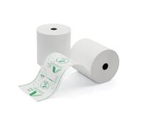 Rotolo per registratori di cassa - carta termica BPA free - 79 mm x 80 mt - 55 gr/m2 - diametro esterno 77 mm - anima 12 mm - Rotolificio Pugliese - blister 10 pezzi