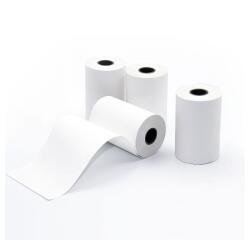 Rotolo per POS e carte di credito - carta termica BPA free - 57 mm x 18 mt - 48 g/m2 - diametro esterno 38 mm - anima 12 mm - Rotolificio Pugliese - blister 10 pezzi