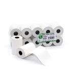 Rotolo per POS e carte di credito - carta termica BPA free - 57 mm x 20 mt - 48 g/m2 - diametro esterno 40 mm - anima 12 mm - Rotolificio Pugliese - blister 10 pezzi