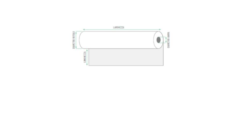 Rotolo per plotter carta gr 60  F.TO 61 x 50  F 50 (scat. 2 rotoli)