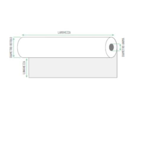 Rotolo per plotter carta gr 60  F.TO 61 x 50  F 50 (scat. 2 rotoli)