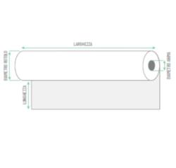 Rotolo per plotter carta gr 80  F.TO 61 x 50  F 50 (scat. 2 rotoli)