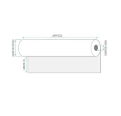Rotolo per plotter carta gr 90  F.TO 61 x 50  F 50 (scat. 2 rotoli)