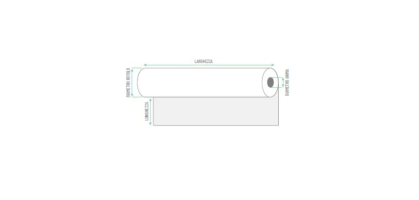 Rotolo per plotter carta gr 90  F.TO 61 x 50  F 50 (scat. 2 rotoli)