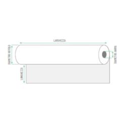 Rotolo per plotter carta gr 80  F.TO 62 5 x 50  F 50 (scat. 2 rotoli)