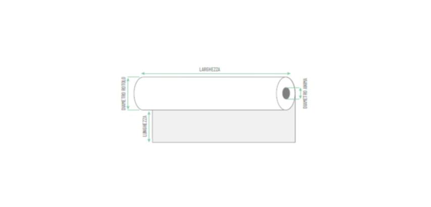 Rotolo per plotter carta gr 80  F.TO 62 5 x 50  F 50 (scat. 2 rotoli)
