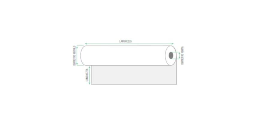 Rotolo per plotter carta gr 80  F.TO 62 5 x 50  F 50 (scat. 2 rotoli)