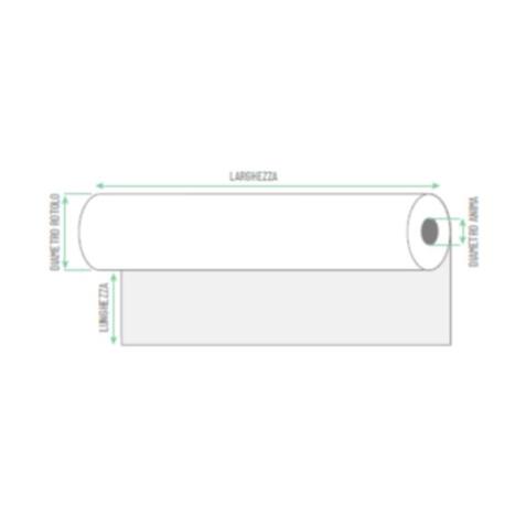 Rotolo per plotter carta gr 90  F.TO 62 5 x 50  F 50 (scat. 2 rotoli)