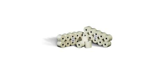 Rotolo per calcolatrici - cellulosa - 57 mm x 28 mt - diametro esterno 58 mm - 55 gr - cellulosa - 60 gr - Rotomar - blister 10 pezzi