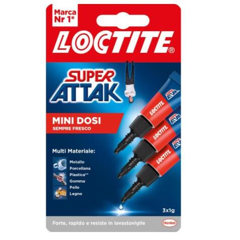 LOCTITE Super Attak Mini Dosi Liquido 3x1g