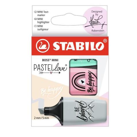 CF10 STABILO BOSS MINI Pastellove 2.0 astuccio da 3 colori