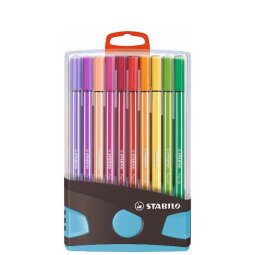 Pen 68 ColorParade antracite/azzurro da 20 colori