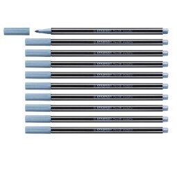 En_rotulador stabilo acuarelable pen 68 metalico azul 1 mm