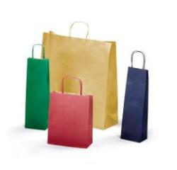 CF25SHOPPER 16X8X21 TINTA UNITA ASSORTITI VERDE SCURO BLU ROSSO RUBINO ORO E ARGENTO