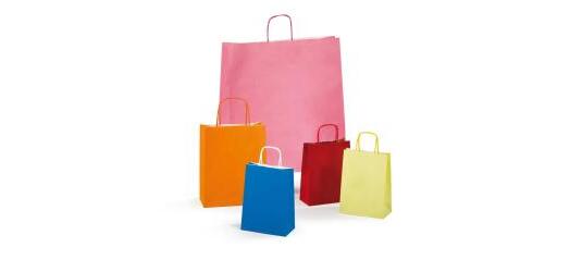 CF25SHOPPER 22X10X27 TINTA UNITA ASSORTITI VERDE LIMONE LILLA ARANCIO ROSSO AVORIO