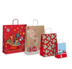Shopper natale - fantasie assortite - Rex Sadoch - expo 100 pezzi