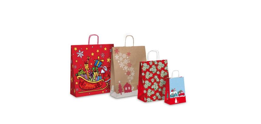 Shopper natale - fantasie assortite - Rex Sadoch - expo 100 pezzi