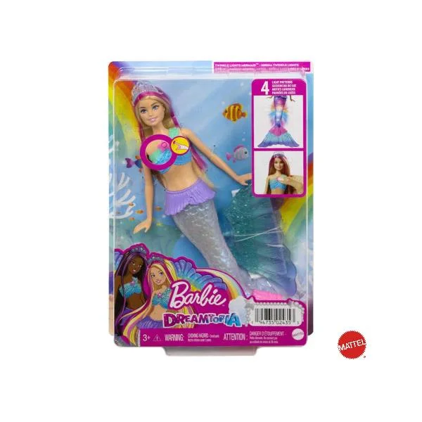 Barbie sirena luci brillanti su