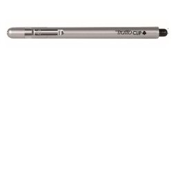Tratto Clip nero punta 0 8 mm  tratto 0 3 mm  indeformabile  inchiostro base d acqua  tubetto sostegno/clip in acciaio inox (conf.12)