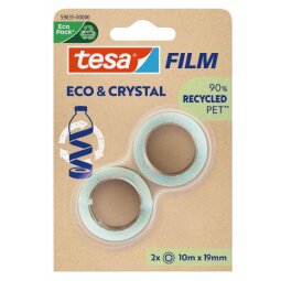 EN_Cinta adhesiva tesa film eco&cristal transparente 10 m x 19 mm blister de 2 unidades