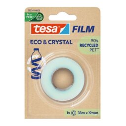 EN_Cinta adhesiva tesa film eco&cristal transparente 33 m x 19 mm en blister de 1 unidad