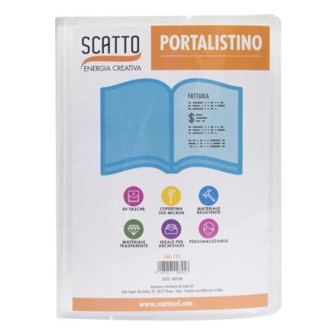 PORTALISTINO PERSONALIZZABILE 40 FOGLI