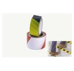 Nastro adesivo di sicurezza - 50 mm x 25 mt - rosso/bianco - Viva