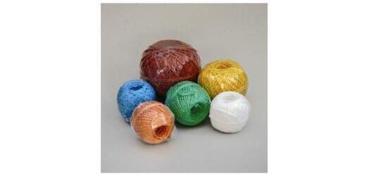 SPAGO FILATO POLIPROPILENE COLORATO CON TITOLO 7800 DIAMETRO SPAGO    CIRCA MM2 CONFEZIONE GOMITOLO IN TERMOR SCATOLA 36 GOMITOLI 5 COLORI