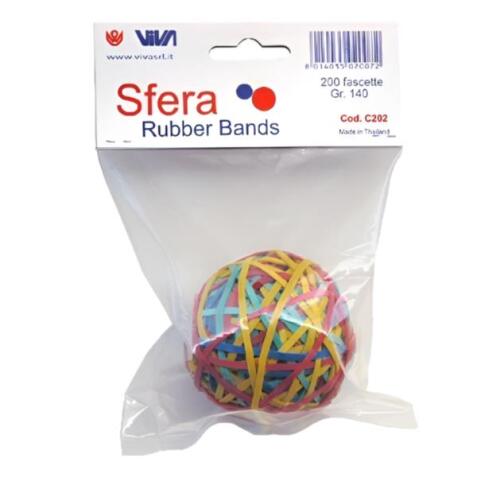 SFERA DI ELASTICI ASSORTITI DA 200 PZ