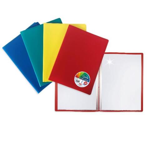 CF16 PORTALISTINI GARDA 20 BUSTE POLIPROPILENE COLORATO  COLORI       ASSORTITI BLU ROSSO VERDE GIALLO