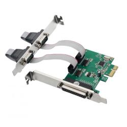 PCI Express Card 1-Port Par   2-Port Serial - Compliant with PCI Express 1.1  Single-lane PCI Express throughput 2.5Gbps