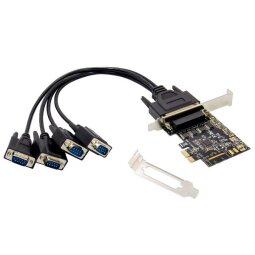 SCHEDA PCI EXPRESS 4-PORTE SERIALE DB9 RS232