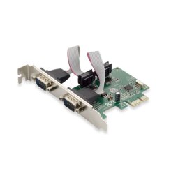 PCI Express Card 2-Port Serial - Compliant with PCI Express 1.1; Single-lane PCI Express with throughput up to 2.5Gbps;