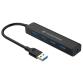 HUB USB 3.O - 4 PORTE USB 3.0 - COLORE: NERO