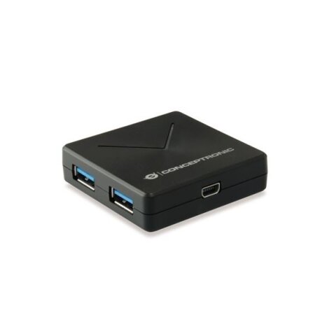 4-Port USB 3.0 Hub; Detachable connection cable