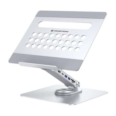 SUPPORTO PER NOTEBOOK con docking station 7 in 1