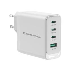 CARICATORE PD USB 4-PORTE 100W GaN, 3x USB-C, 1x USB-A, QC 3.0, PPS, PD 3.0