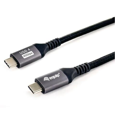 EQUIP - CAVO USB 4 GEN.3 Type-C M/M - 8K/60Hz, 40Gbps, PD3.1 240W -- Nero, 2.0m