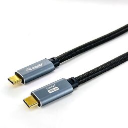 EQUIP - CAVO USB 3.2 GEN.2 Type-C M/M - 5A, PD 100W, 4K/60HZ, 10GBps -- Nero, 2.0m