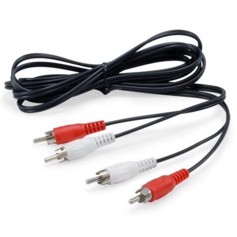 2x RCA Male to Male Stereo Audio Cable  2.5m