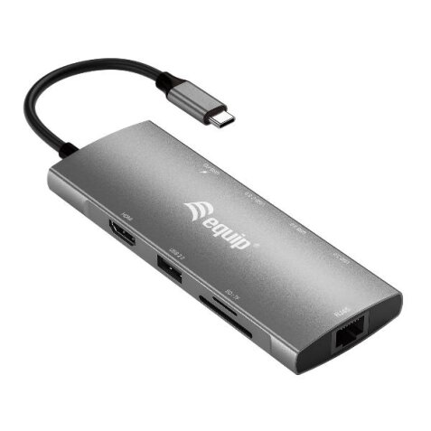 USB-C 9 in 1 Multifunctional Adapter  HDMI 4K/60Hz  Gigabit LAN  USB 3.2 GEN1  SD/TF  100W USB P