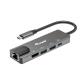 EQUIP - ADATTATORE USB-C 5 in 1, HDMI 4K/30Hz, Gigabit Lan, 1x USB-C PD 100W, 2x USB 3.2 Gen 1